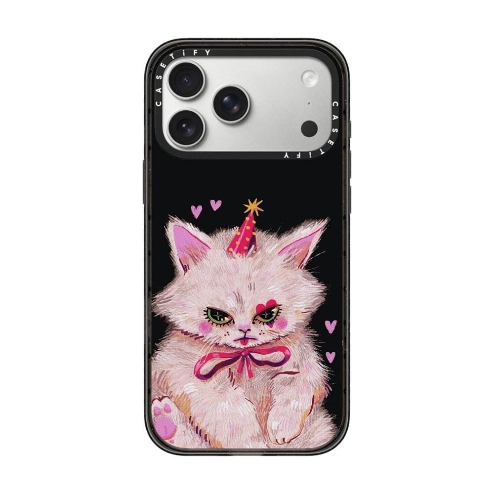 新品　CASETiFY iPhone17pro 猫　meow CASETiFY Impact Case for iPhone 17 Pro Max [Slim/Wireless Charging